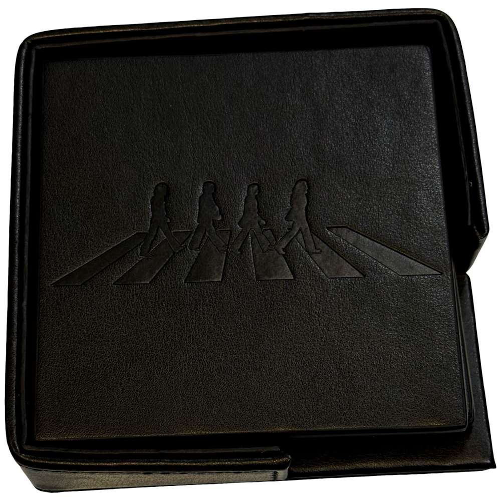 The Beatles - Crossing Untersetzer Set - Schwarz